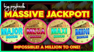 MASSIVE Million to One JACKPOT All Aboard Slots UNICORN BONUS [upl. by Gery]