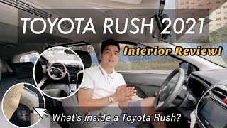 TOYOTA RUSH 2021 BEGINNERS GUIDE Part 2 Interior Full Review  Team DC ♥ [upl. by Airetnahs]