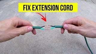 How To Correctly Repair a Cut or Damaged Extension Cord Jonny DIY [upl. by Ailehpo920]