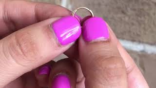 TUTORIAL Como abrir y cerrar tu arracada infinita de piercing [upl. by Evadnee]