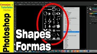 Cómo instalar nuevos Shapes o Formas en Photoshop [upl. by Pomfrey]