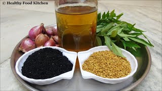 Homemade Herbal Hair OilOil for Faster Hair GrowthHerbal Hair Oil for Thicker HairOnion Hair Oil [upl. by Rolan]