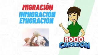 MIGRACIÓN INMIGRACIÓN Y EMIGRACIÓN [upl. by Chute821]