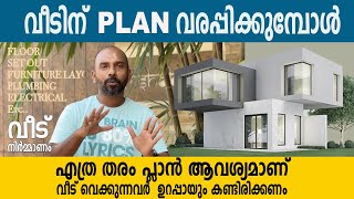 വീടിന് പ്ലാൻ വരയ്ക്കുമ്പോൾ ഇതൊക്കെ വേണമെന്ന് പറയണം  TYPES OF HOUSE PLAN MALAYALAM  Suneer media [upl. by Tryck366]