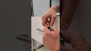 Drawer  Filing Cabinet Lock Installation [upl. by Atrahc]