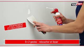 COMMENT REBOUCHER FACILEMENT UN TROU OU UNE FISSURE AVEC MAGICREBOUCH AEROSOL [upl. by Assylla]