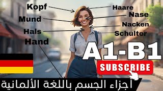 تعلم اللغة الألمانية  أجزاء الجسم  مستوي B1A1  german\deutsch [upl. by Enirrok150]