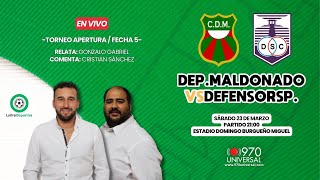 DEPORTIVO MALDONADO VS DEFENSOR SPORTING EN VIVO  970 UNIVERSAL [upl. by Daigle]