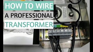 LANDSCAPE LIGHTING TRANSFORMER  How to wire up a professional landscape transformer [upl. by Ammann132]