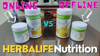 Comparing Herbalife Nutrition purchased Offline amp Online  Kya sach mein nakli hote hai Amazon wale [upl. by Lenny]