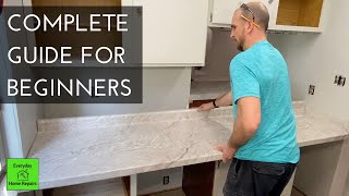 How To Install Laminate Countertops  Step By Step [upl. by Rimidalv]