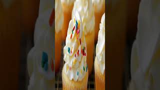 Perfect Vanilla Cupcakes Recipe by Natashas Kitchen  Food Finder  shorts [upl. by Einahets]