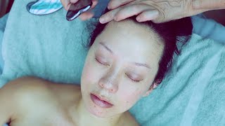 relaxing professional gua sha facial treatment [upl. by Iinden773]