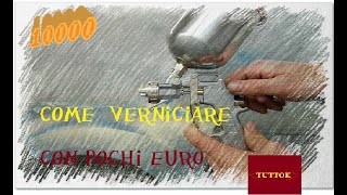 come verniciare con un compressore 25 litri  exceptional DIY painting [upl. by Svoboda810]