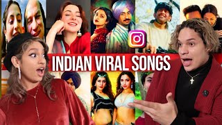 Waleska amp Efra react to Instagram Reels Viral Trending Songs in INDIA 2024 pt2 [upl. by Nerad760]