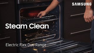 How to use the Steam Cleaning feature to clean your Oven  Samsung US [upl. by Htepsle74]