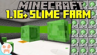 EASY  EFFICIENT SLIME FARM TUTORIAL  Minecraft 116 [upl. by Thurmann]