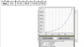 Exponential Regression [upl. by Sims507]