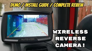 Auto Vox WIRELESS Reverse Camera Kit How to Install Guide amp Complete Review [upl. by Furey]