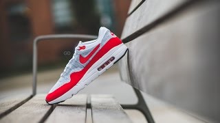 Review Nike Air Max 1 Ultra Flyknit quotUniversity Redquot [upl. by Alegnave]