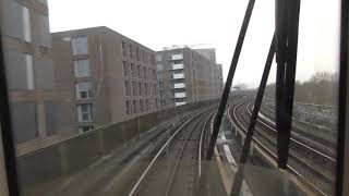 Full Journey On The DLR From Woolwich Arsenal To Bank Via London City Airport [upl. by Sheffy]