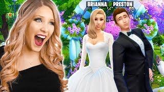 Im Getting Married to PrestonPlayz Real Sims 4 Wedding [upl. by Yeruoc39]