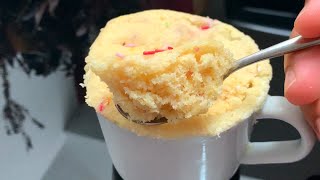 Vanilla mug cake in 1 minute [upl. by Aniles]