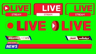 10 Free Breaking News Green Screen Elements  Lower third  Live Animation [upl. by Dnalram]