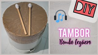 DIY Tambor  Bombo legüero con materiales reciclados [upl. by Ayit687]