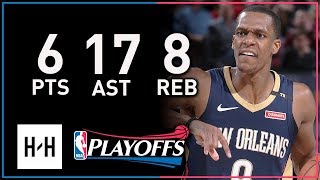 Rajon Rondo Full Game 1 Highlights Pelicans vs Blazers 2018 Playoffs  6 Pts 8 Reb SICK 17 Assists [upl. by Adiaz]