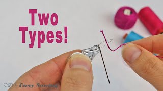 How to Use a Needle Threader  Two Types [upl. by Alisa]