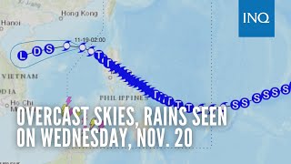 Overcast skies rains seen on Wednesday Nov 20 [upl. by Enitsenre]