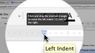 Google Docs Hanging Indent Tutorial [upl. by Sparrow]