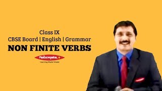 Class IX  CBSE Board  English  Grammar  Non Finite Verbs [upl. by Masera93]