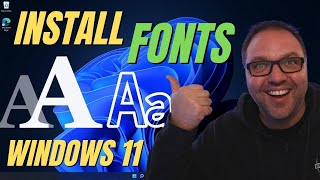 How To Install Fonts In Windows 11 [upl. by Belloir325]