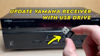 Yamaha AV Receiver How to Update Firmware Using USB Drive [upl. by Leonhard264]