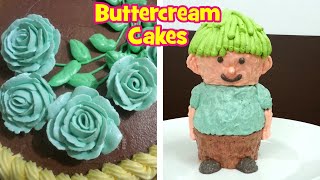 Buttercream Roses Buttercream Flowers 3d Cake Decorating Compilation easy cake decorating ideas [upl. by Aelat]