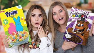 Trying More Weird Cereal w iJustine [upl. by Johnna]