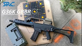 SRC G36K GBBR Review SR36K [upl. by Nwahsirhc]