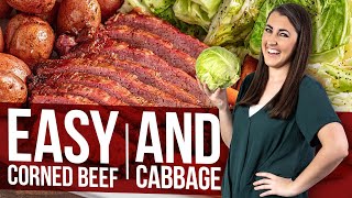 Easy Corned Beef and Cabbage Stovetop or Slow Cooker [upl. by Honor848]