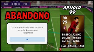 Ven a mí ARNOLD 99 y el RIVAL ABANDONA  R13  PES 2021 Mobile  Rabanillo [upl. by Llewxam511]