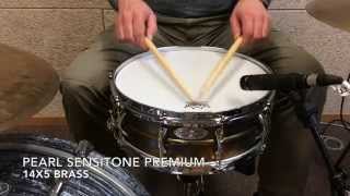 14x5 Pearl Sensitone Premium Brass Snare [upl. by Ernesto]