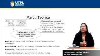 UTPL JUSTIFICACIÓN Y MARCO TEÓRICO DE LA INVESTIGACIÓN GEST AMBDIS DE LA INVEST CIENT [upl. by Jacky166]