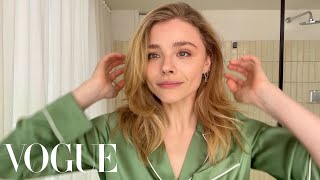 Chloë Grace Moretzs quotOffDutyquot Beauty Routine  Beauty Secrets  Vogue [upl. by Nunnery983]