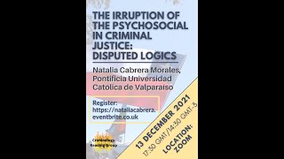 The Irruption of the Psychosocial in Criminal Justice Disputed Logics [upl. by Etac685]