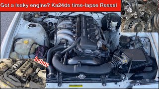 KA24DE Detailed Assembly  Start To Finish [upl. by Iggem]