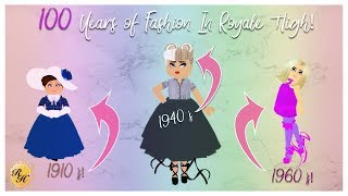 100 Years of Fashion in Royale High Recreating Outfits from Different Decades [upl. by Atterual344]