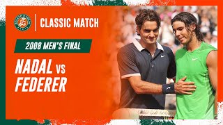 Nadal vs Federer 2008 Mens final  RolandGarros Classic Match [upl. by Suoivart]