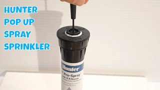 How to adjust a Hunter 4quot pop up spray sprinkler [upl. by Magnien222]