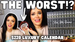 LUXURY CALENDARS ARE BAD THE WORST ITEM  220 Saks Advent Calendar Unboxing 19 [upl. by Euqenimod]